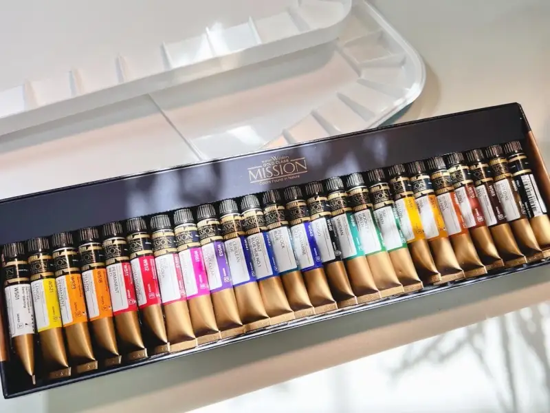 미젤로미션골드,미젤로미션수채화물감,미션수채화물감,미젤로수채화물감,미션골드수채화,미션수채화,미젤로더블데커파렛트,미젤로파렛트,미젤로에어타이트,에어타이트