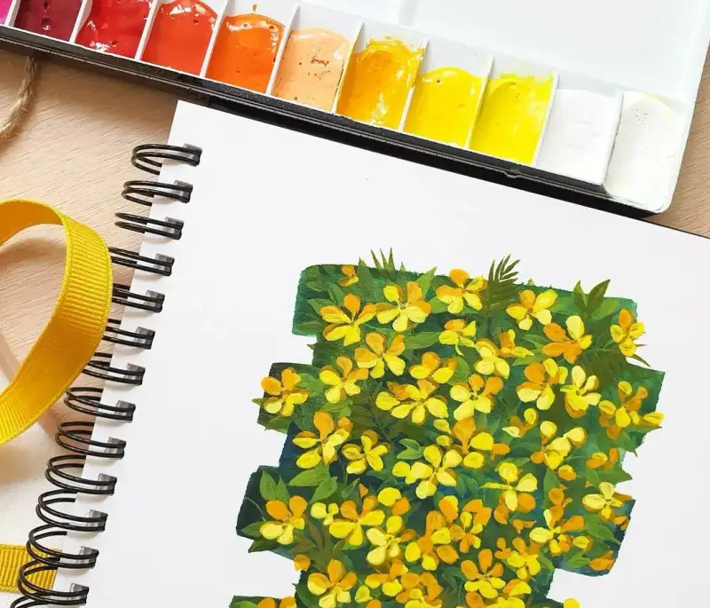 흥일알루미늄미니수채화파렛트,흥일파렛트,흥일파렛트39칸