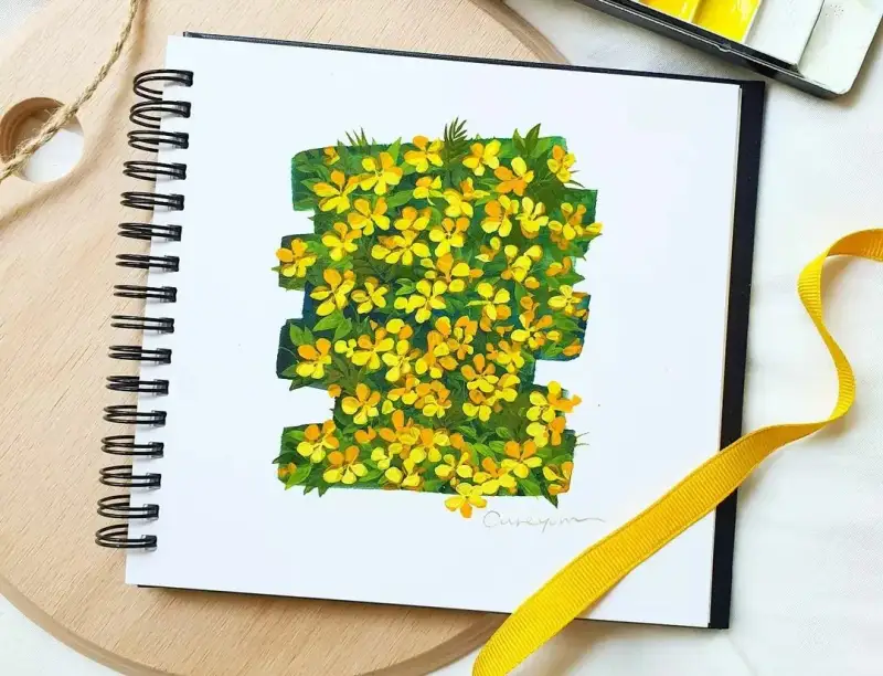 수채화일러스트,수채화그리기,꽃그리기