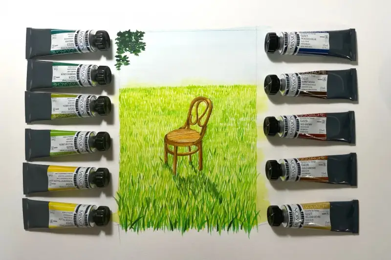 미젤로티타늄클래스,미젤로수채화과슈,미젤로수채화물감,미션수채화물감,티타늄클래스,미션수채화,풍경화그리기,수채화풍경화