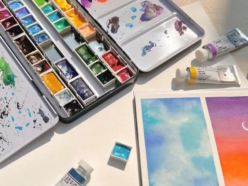 신한swc,신한수채화물감,신한수채화