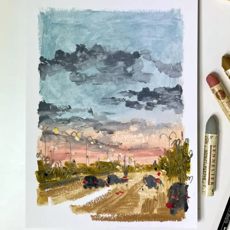 시넬리에오일파스텔,시넬리에오일파스텔세트,시넬리에오일파스텔드로잉,시넬리에오일파스텔120색,오일파스텔드로잉,오일파스텔풍경화,풍경화그리기