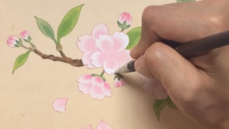 벚꽃일러스트,벚꽃그리기