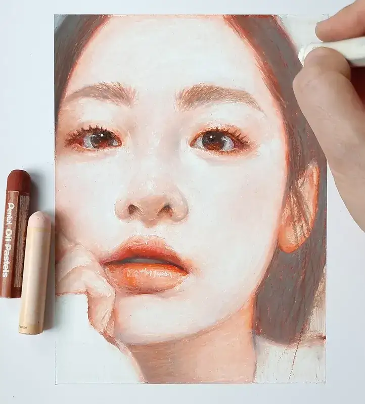 펜텔오일파스텔,펜텔일반,전문가용오일파스텔,펜텔일반오일파스텔,펜텔기본오일파스텔,인물드로잉,인물일러스트,인물화그리기