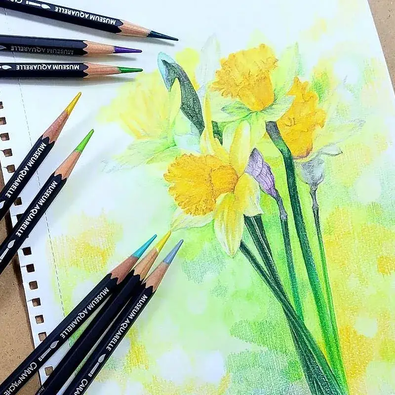 까렌다쉬뮤지엄아쿠아렐수채색연필,까렌다쉬뮤지엄아쿠아렐,까렌다쉬수채색연필,까렌다쉬수채색연필40색,까렌다쉬40색,색연필일러스트,색연필드로잉,까렌다쉬드로잉패드