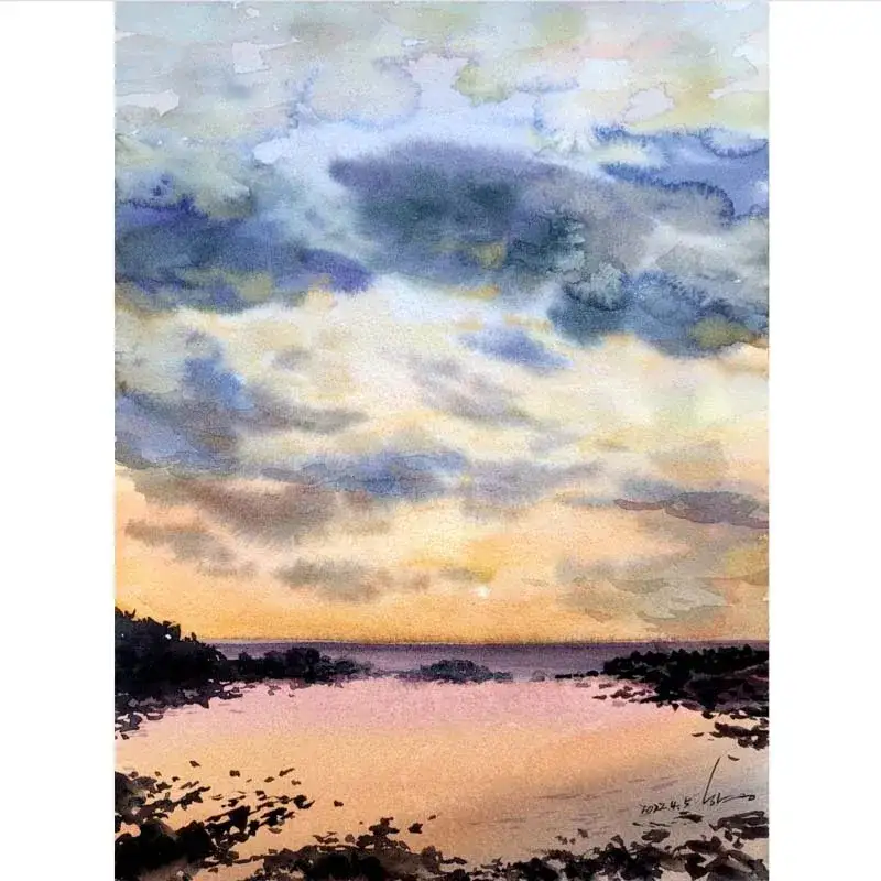 캔손헤리티지수채패드,캔손헤리티지,캔손수채화용지,캔손수채화종이,수채화일러스트,풍경수채화