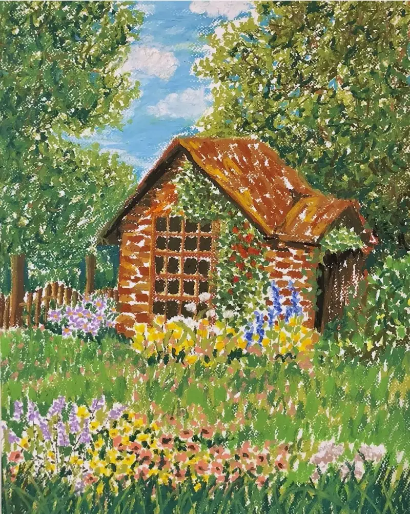 오일파스텔드로잉,오일파스텔화,오일파스텔그림,오일파스텔풍경화,풍경드로잉