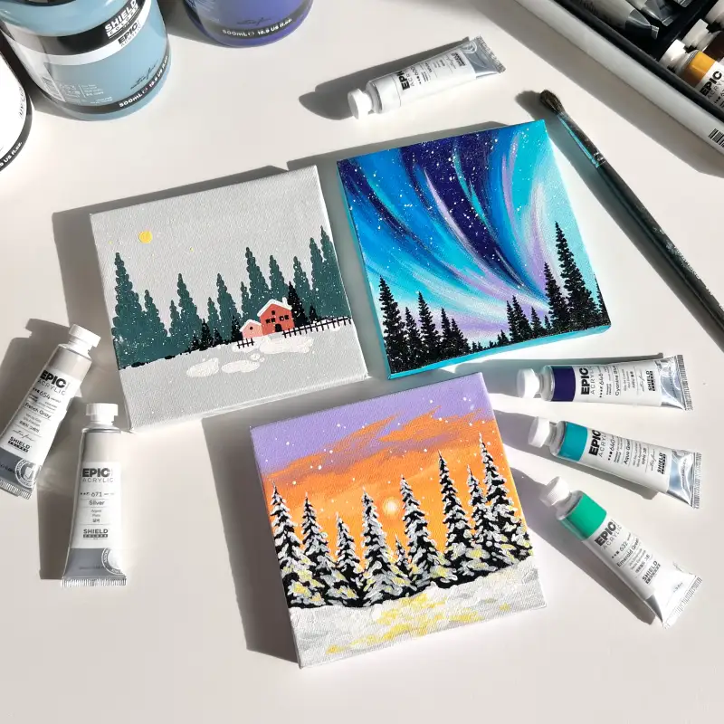 쉴드에픽아크릴물감,쉴드에픽아크릴,쉴드에픽,쉴드아크릴물감,쉴드아크릴,에픽아크릴,에픽아크릴물감,겨울일러스트