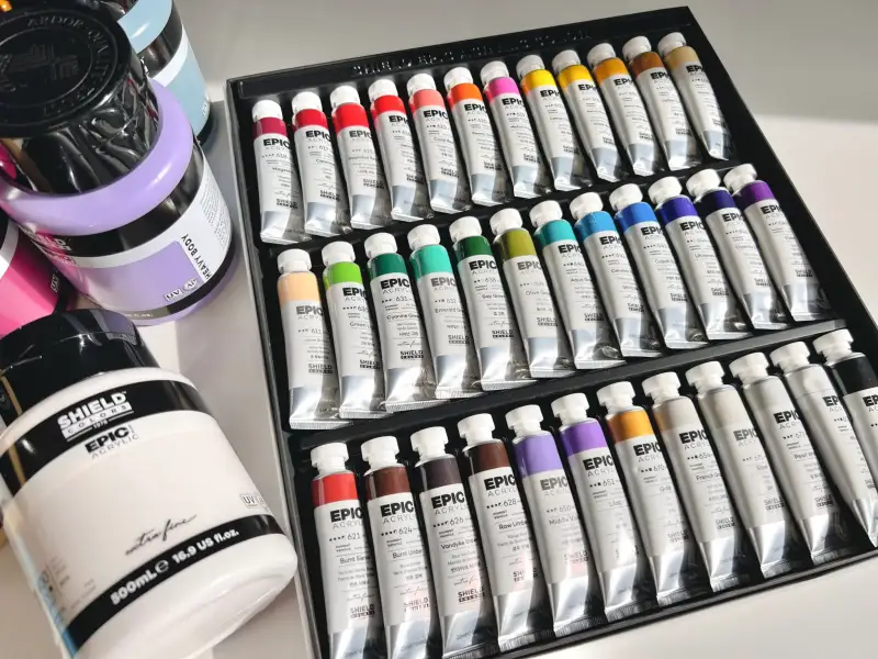 쉴드에픽아크릴,쉴드에픽,쉴드아크릴물감,쉴드아크릴