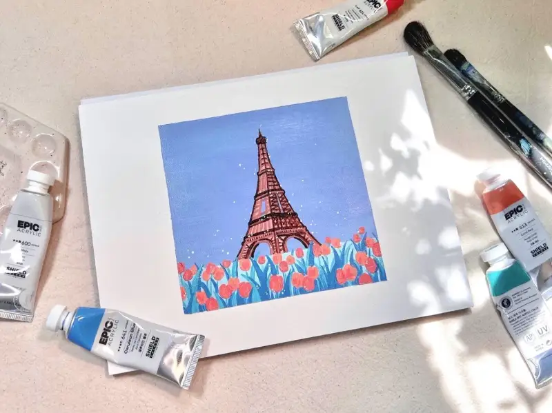 쉴드에픽아크릴물감,쉴드에픽,쉴드아크릴물감,쉴드아크릴,아크릴풍경화,아크릴화그리기