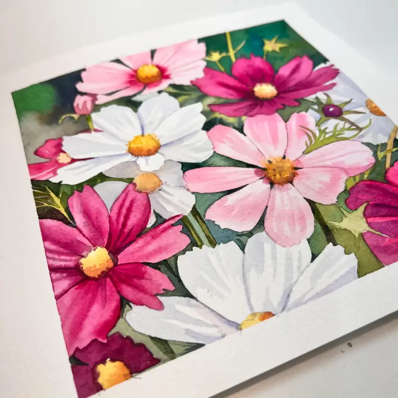 수채화일러스트,수채화그림,꽃일러스트