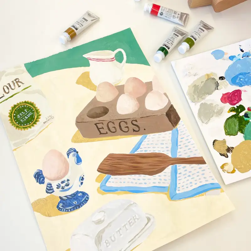 쉴드에픽아크릴물감,쉴드아크릴물감,쉴드에픽,쉴드아크릴물감세트,일러스트그리기,미젤로종이파렛트,아크릴일러스트