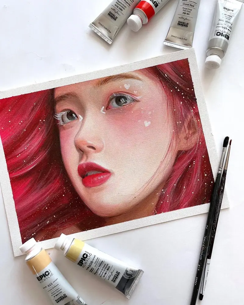 쉴드에픽아크릴물감,쉴드에픽아크릴,쉴드에픽,쉴드아크릴물감,쉴드아크릴물감세트,인물화그리기,인물수채화,아크릴화,아크릴페인팅,아크릴인물화