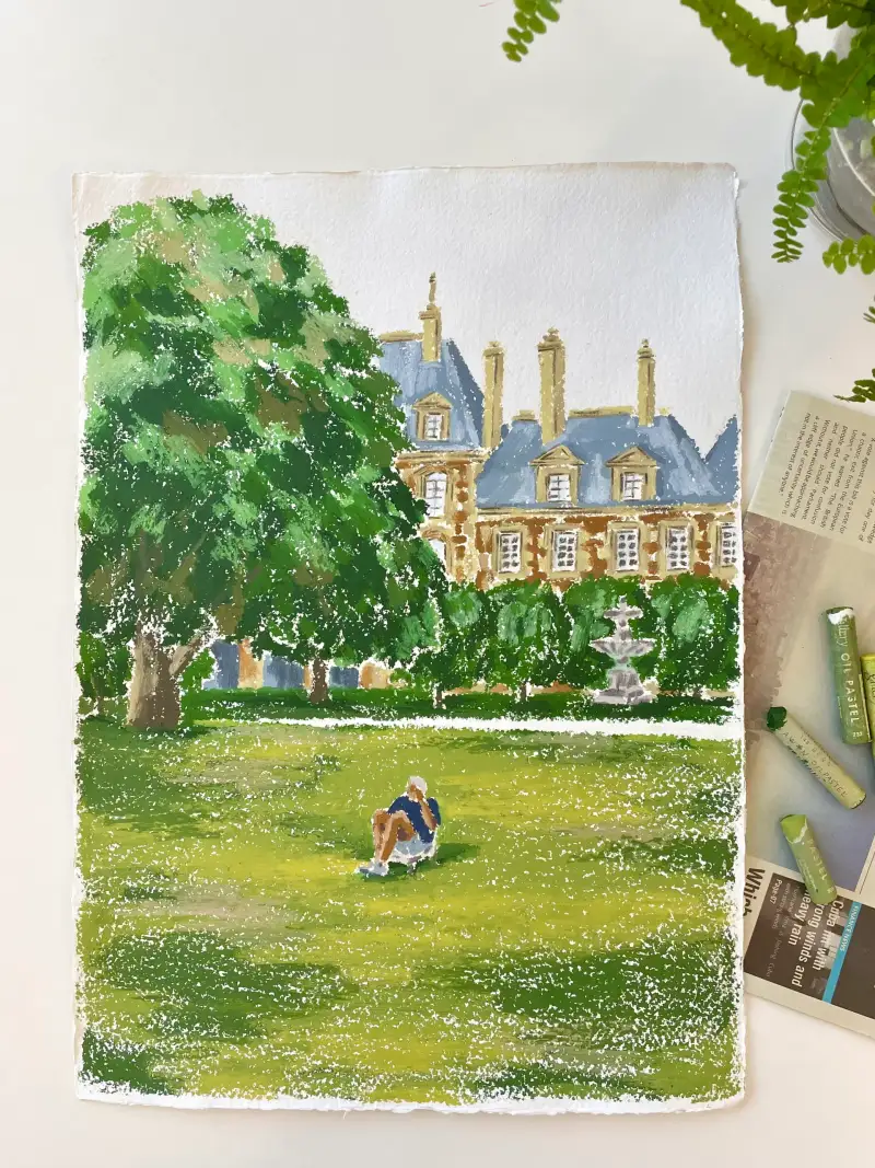 카디페이퍼,코튼페이퍼,카디페이퍼황목,카디페이퍼320,카디페이퍼오일파스텔,오일파스텔드로잉,문교오일파스텔