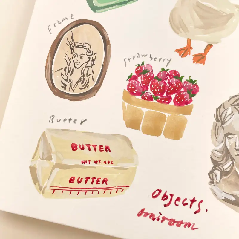 불투명수채화,카드그림,카드드로잉,엽서그림