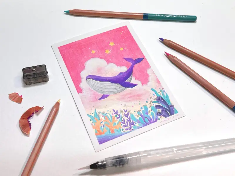 색연필화,색연필드로잉,색연필컬러링