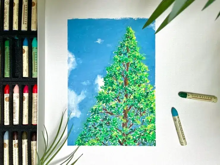 오일파스텔드로잉,시넬리에오일파스텔,시넬리에파스텔,오일파스텔풍경화,오일파스텔그리기,풍경화그리기