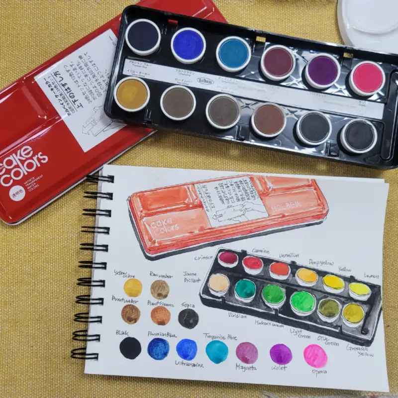 홀베인케이크컬러,홀베인케이크,홀베인고체수채화물감,홀베인고체,홀베인고체물감,홀베인수채화물감,홀베인고체케익