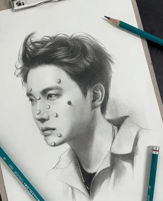 프리즈마터크와이즈,프리즈마터크와이즈드로잉연필,프리즈마터크와이즈연필,터크와이즈연필,인물화그리기,연필드로잉,연필인물화