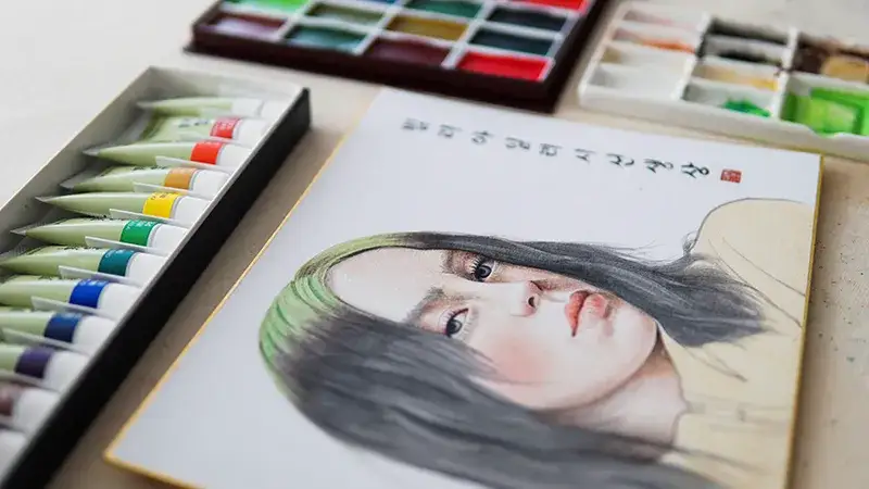 길상안채접시고체물감,길상안채물감,길상접시물감,길상동양화물감,도자기파렛트,길상두방지,길상고체물감,길상고체