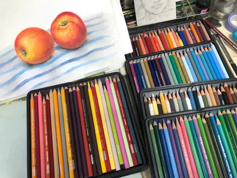 프리즈마유성색연필,프리즈마유성색연필132색,색연필정물화,색연필화,파펠시노브리스톨지,파펠시노브리스톨