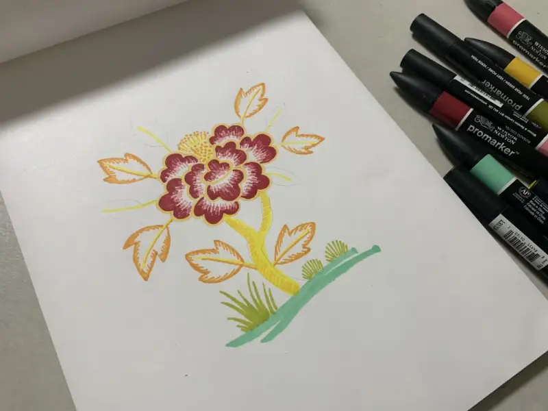 밑색깔기,마카밑색