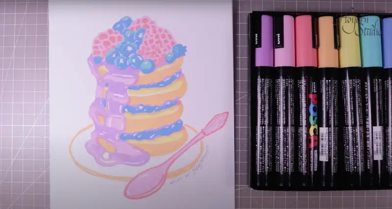 유니포스카마카세트,유니포스카마카파스텔색상,마카파스텔,디저트