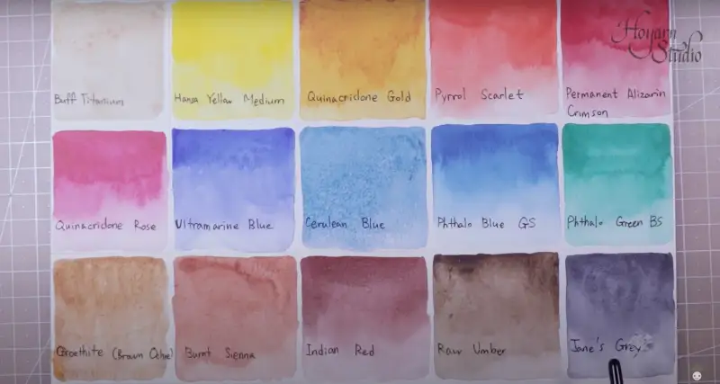 다니엘스미스수채화물감세트,다니엘스미스수채화발색