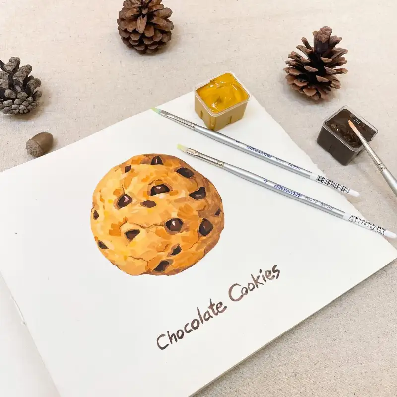 실버브러시,과슈붓,실버화이트,탄력있는붓,카디북,카디페이퍼