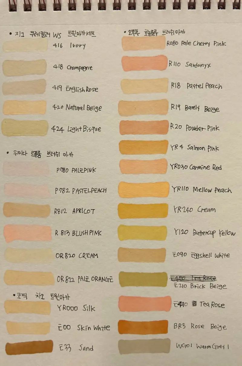 지그쿠레컬러,우찌다르플룸브러쉬마카,오후후호놀룰루,코픽차오트윈마카