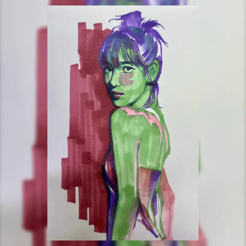 협찬,화방넷,화방넷체험단,골드손에디션,브러쉬마카,마카그림,마카펜