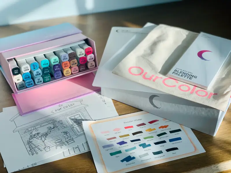 골드손,골드손아워컬러마카,마카그림