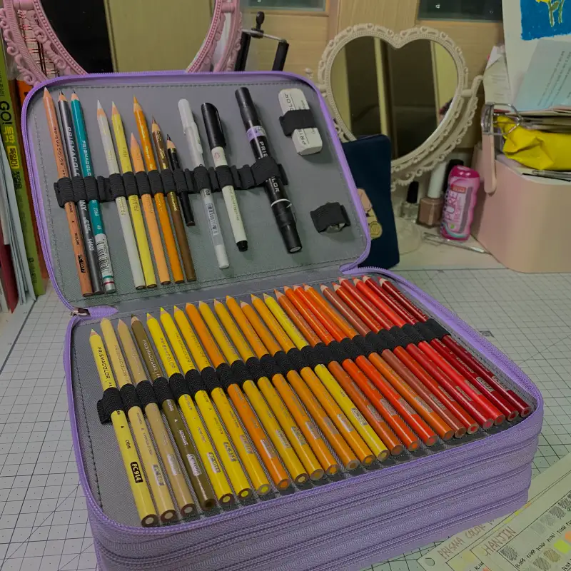 프리즈마유성색연필,프리즈마유성색연필150색,몽마르아트색연필케이스