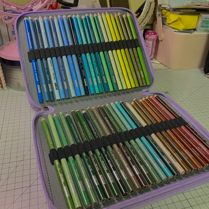 프리즈마유성색연필,프리즈마유성색연필150색,몽마르아트색연필케이스