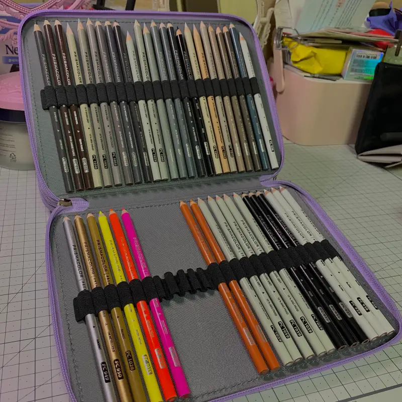 프리즈마색연필,프리즈마유성색연필,프리즈마유성색연필150색,몽마르아트색연필케이스