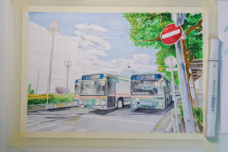 마카그림,그리는과정