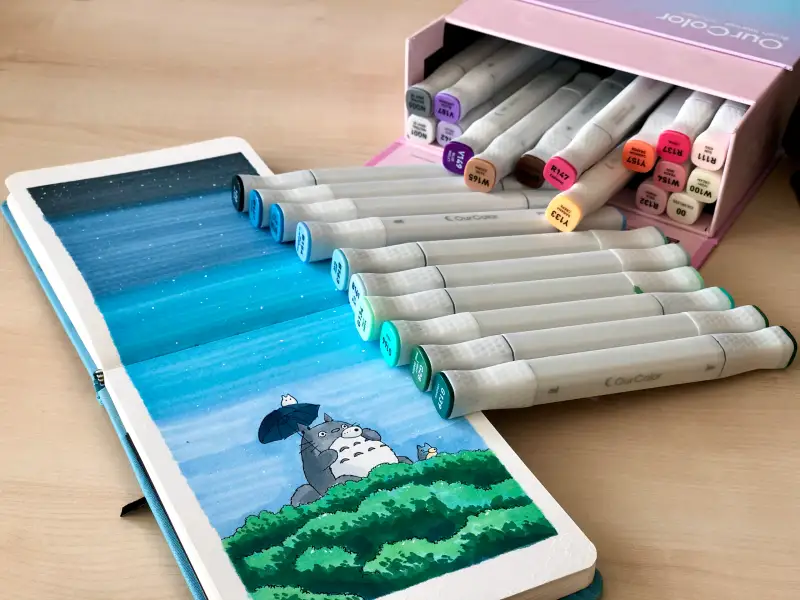 화방넷체험단,골드손,골드손브러쉬마카,골드손아워컬러,마카,마커,화방넷,알파마카,브러쉬마카,Ourmarker