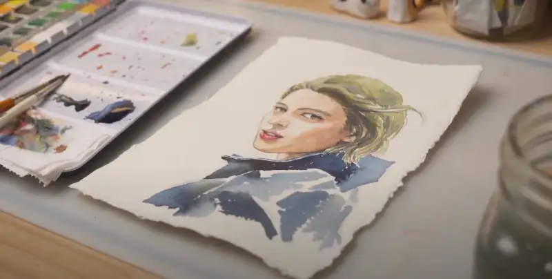 문교수채고체물감하프팬세트