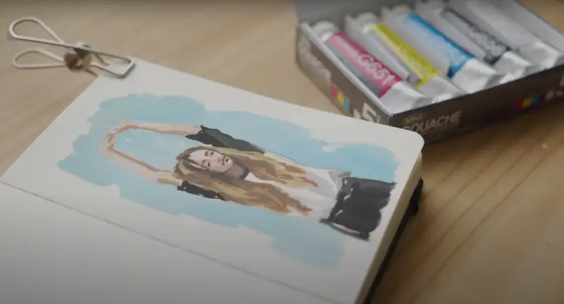 홀베인아티스트수채화과슈5색세트