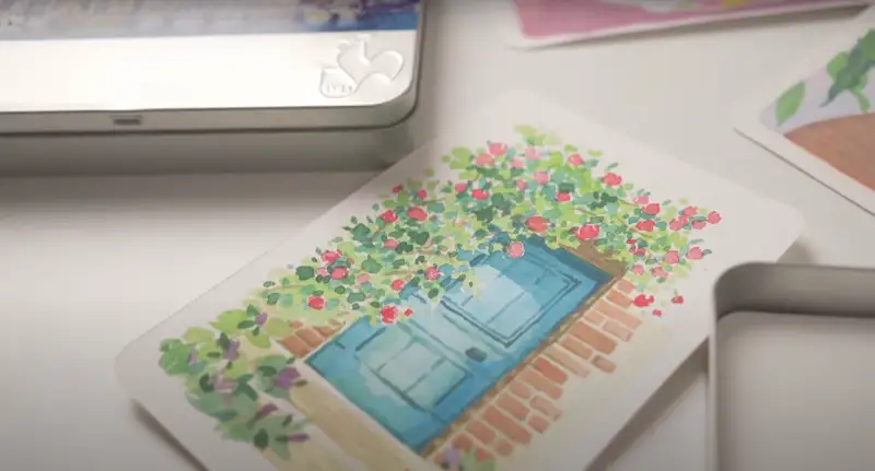 하네뮬레포스트카드수채화지