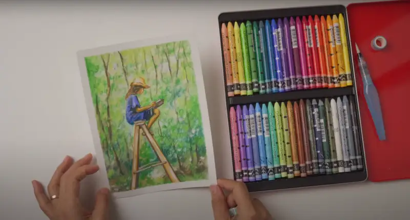 까렌다쉬네오칼라2수성크레용,까렌다쉬네오컬러2수채크레용,까렌다쉬수채화전용지