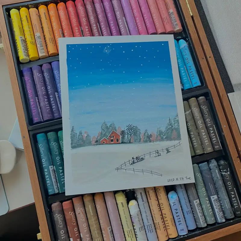 문교오일파스텔,오일파스텔,문교