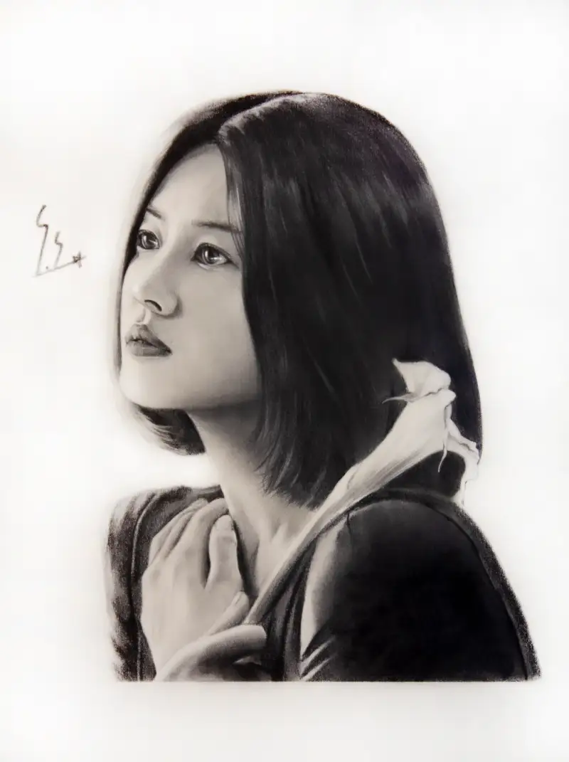 소묘,인물소묘,송혜교,인물화,초상화