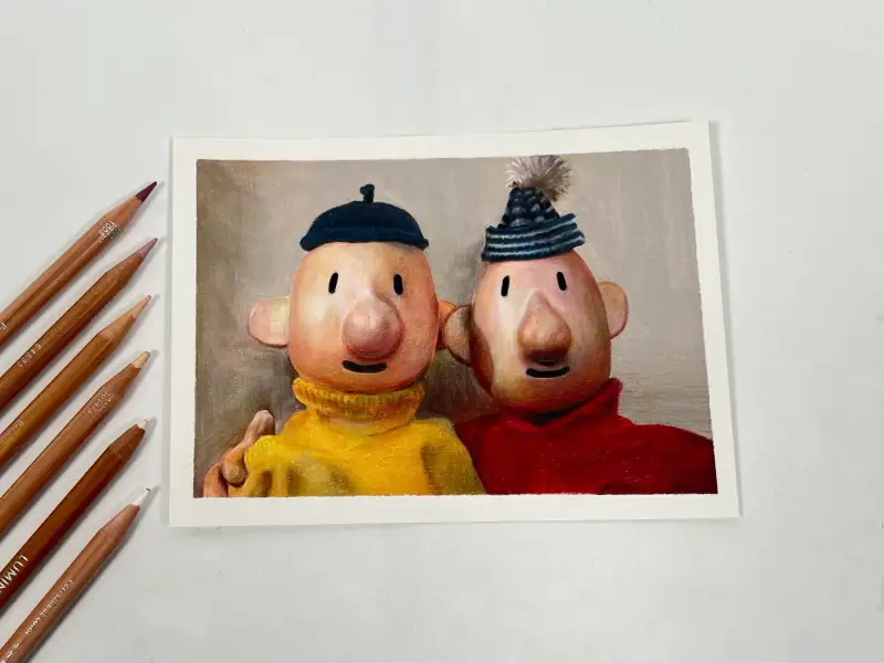 파펠시노브리스톨지오일파스텔스케치북,까렌다쉬루미넌스6901유성색연필