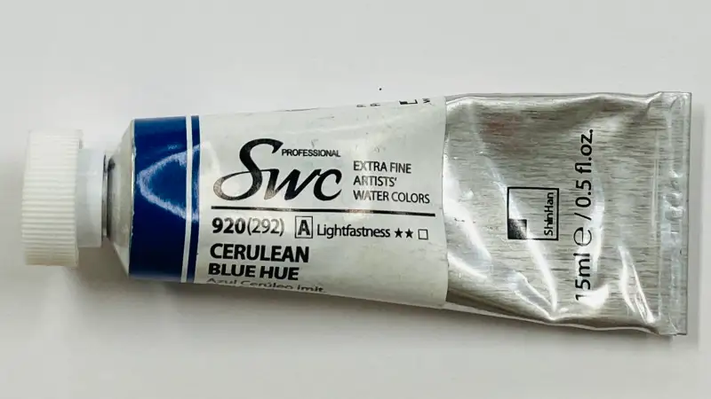 swc,SWC,신한,수채화,워터칼라,수채,세룰리안,셀룰리안,블루,파랑,수채화물감,물감,15ml,낱색,커뮤니티체험단