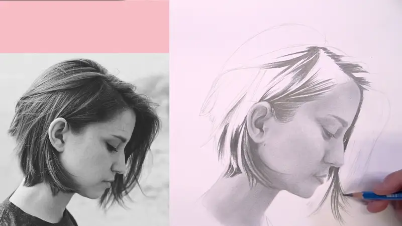 인물화그리기,연필소묘,스테들러마스100