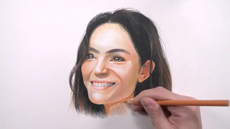 인물화그리기,색연필인물화,프리즈마유성색연필,프리즈마유성