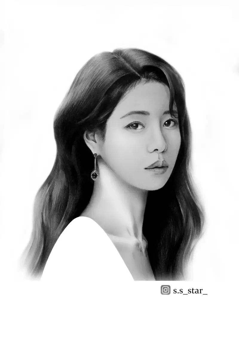 인물화,인물소묘,초상화,임지연,더글로리,소묘