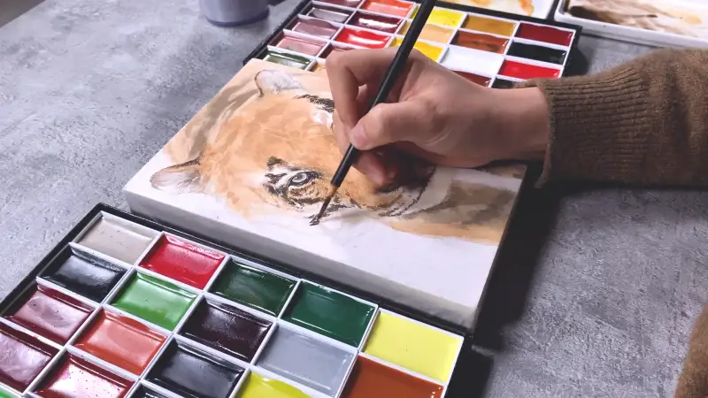 화랑흑죽너모필고급세필붓면상필,화랑세필붓