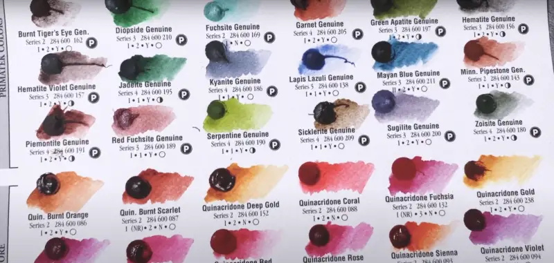 다니엘스미스수채화도트카드,anb102r세필붓,닷카드